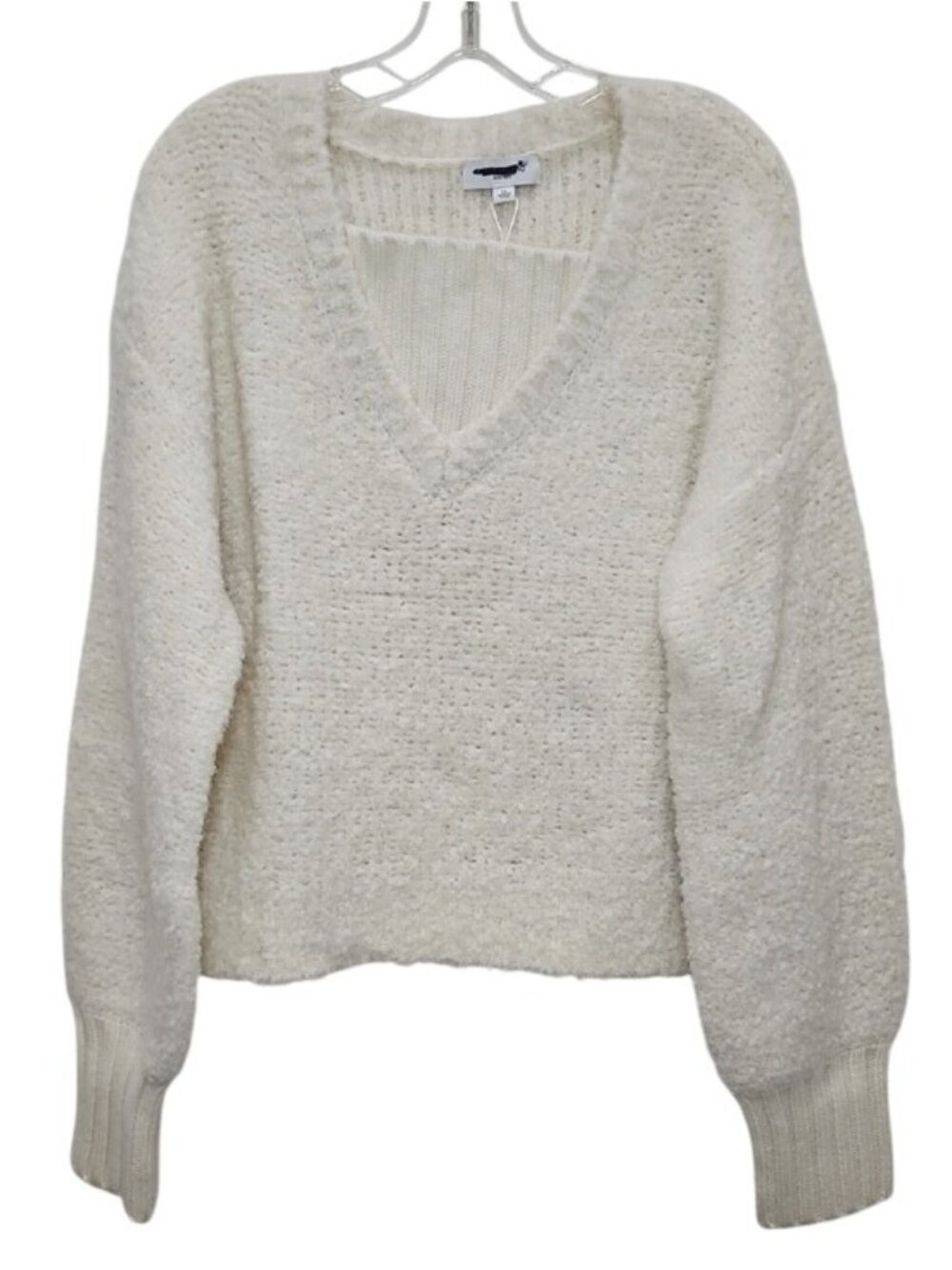 Madewell x Alexa Chung Boucle Rib Knit Alpaca Blend Sweater XL New Neutral